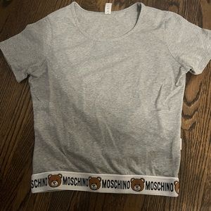 Moschino grey size medium t-shirt.